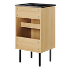 Modway - Chaucer 18" Vanette de salle de bain - Noir de chêne-Assemblée requise