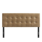 Modway - Lily Cuir végane Tête de lit King Size, Grillé-Construction rembourrée