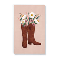Denik - Carnet de notes classique - Bottes et fleurs-Carnet de notes à plat