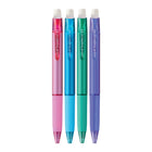 uni-ball - Stylos rétractables à gel effaçable - 0,7 mm - couleurs professionnelles - paquet de 4-Couleur de l'encre : Rose