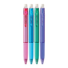 uni-ball - Stylos rétractables à gel effaçable - 0,7 mm - couleurs professionnelles - paquet de 4-Couleur de l'encre : Rose