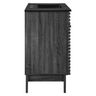 Modway - Render 36" Vanette de salle de bain - Noir charbon-Portes à fermeture douce