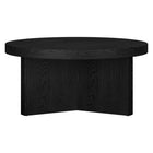 Hudson&Canal - Table basse ron Holm 32" L - Grain noir-Caractéristiques assemblage facile