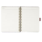 Gry Mattr - Cahier de notes à spirale A5 - 5-7/10 po x 8-1/4 po - Ligné - 100 feuilles - Couverture illustrée-Fermeture élastique