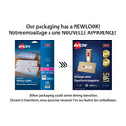 Avery - Étiquettes rectangulaires blaches avec Easy Peel, 1 po x 4 po, Paquet de 2000 (5161)-20 étiquettes par feuille