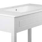 Modway - Altura 24" Vanette de salle de bain - Blanc blanc-Matchs non inclus