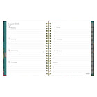 Blueline - Agenda Hebdomadaire/Mensuel 17 Mois D’Août À Décembre - 11 po H x 8 1/2 po l - Motif Floral - Anglais-Présentation hebdomadaire lignée