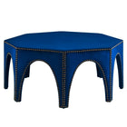 Modway - Victory Performance Velvet Ottoman - Marine-Nailhead Ottoman