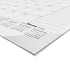 Blueline - 2026 Calendrier sous-main mensuel Gold - 22 po x 17 po - Bilingue-Un mois par feuille avec un bloc par jour