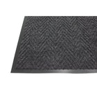 Edgewood - Tapis Chevrons Pour Trafic Moyen - 4 pi l x 6 pi L - Charbon-75% polypropylène et 25% polyester teint dans la masse, stabilisés aux UV, avec un support en vinyle PVC