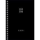 Quo Vadis - EXDI Agenda Quotidien -reliure spirale - bilingue - Couleurs variées -  6 x 8 1/4 po-Janvier à décembre