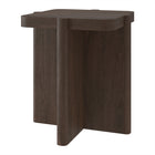 Hudson&Canal - Table d'appoint carrée Laguna de 51 cm de large, chêne brun-Chaque plateau de table supporte un poids maximal de 13,6 kg (30 lbs)
