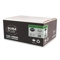 DuraPlus - Sacs à ordures - LLDPE - 42 po x 48 po - Fort - Transparent - Paquet de 100 -Résistance : Fort