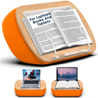 ShoppingAll - Pouf pour ordinateur portable, support de livre, coussin, oreiller - Orange-Confort Adaptatif Du Coussin De Haricots: Rempli de Polystyrène doux, le coussin ergonomique s’adapte à toutes les surfaces, garantissant un confort sans pression sur vos jambes, votre lit ou votre canapé.