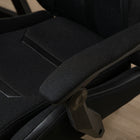 Vinsetto - Chaise de jeu de bureau inclinable avec repose-pieds - noir-Matériel : Éponge, Nylon, PP, Mesh (polyester), Lin (polyester), cuir PU