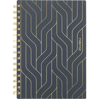 Cambridge - Agenda hebdomadaire/mensuel Hera 2026 - 8 1/2 po H x 5 1/2 po l - gris - bilingue-12 mois : janvier à décembre 2026