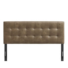 Modway - Lily Cuir végane Tête de lit Queen size, Champignon-Construction rembourrée