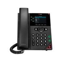 HP - Téléphone IP filaire à montage mural Poly VVX 250 à 4 lignes - Noir-Écran LCD couleur 2,8" 320 x 240