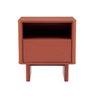 Manhattan Comfort - Table de nuit moderne Ella 19,7" - Terracotta-Table de nuit moderne pour chambre et salon