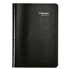 Blueline - Agenda Scolaire Quotidien/Mensuel D’Août À Juillet - Couverture Souple - 8 po H x 5 po l - Noir - Bilingue-Reliure à double spirale, couverture souple Vicuana