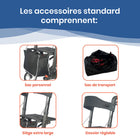 Journey - Déambulateur de mobilité Breeze Rollator - bleu-Le système de freinage à boucle aide à offrir un arrêt réactif et un meilleur contrôle pour l’utilisateur