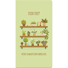 DateWorks - Planificateur de poche mensuel 2026-2027 - 3,5 po x 6,5 po - Amoureux des Plantes - Anglais-Taille de 6,5 po x 3,5 po, parfaite pour la planification en déplacement