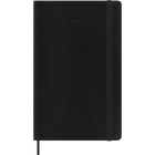 Moleskine - Carnet semainier 12 mois 2027 , Large 5" x 8.25", Couverture souple - Noir-Daté de janvier à décembre 2028