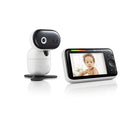 Motorola - Moniteur bébé vidéo PIP1510 Connect Wi-Fi motorisé - Blanc-Vision nocturne infrarouge - Même lorsqu’il fait noir, gardez un œil sur votre bébé.