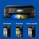 Epson - T277 Cartouche d'encre - Capacité standard - Emballage mixte – Couleurs-Le système d’impression Epson est particulièrement conçu pour être utilisé avec les encres d’origine Epson. L’utilisation d’encres non authentiques peut entraîner des dommages qui ne sont pas couverts par la garantie limitée de l’imprimante