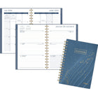 Mead - Agenda scolaire hebdomadaire/mensuel lignes de rêve 2025-2026 - 8 1/2 po H x 5 1/2 po l - bleu - bilingue-Reliure à double spirale