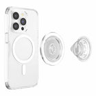 PopSockets - PopGrip pour MagSafe Rond avec Anneau Adaptateur - Transparent-Aimants 50 % plus puissants*