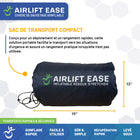 Mobile Patient Lift - Fast & Easy Transport - Brancard de sauvetage gonflable AirLift - capacité 300 lb-Construction en tissu enduit de PVC durable garantissant une longue durée de vie