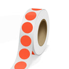 JAM Paper - Rouleaux d'étiquettes standard - Burst - joint de 2 -25 pouces - rouge fluo - 125 étiquettes/rouleau-Couleur : Rouge fluo | Faites ressortir votre courrier avec des étiquettes d'adresse d'expédition colourées.