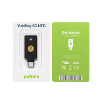 Yubico - Clé de sécurité YubiKey 5C NFC - USB-C + NFC - Noir-Conçue comme une clé USB-C et NFC pour une authentification sécurisée en toutes circonstances