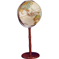 Replogle - Globe terrestre antique Commander II 16 po - Anglais-Cartographie approuvée/cartographie américaine par le département d'État américain