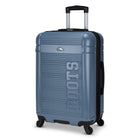 Roots - Valise Banff de taille moyenne - 24 po - Bleu-Fabriqué en ABS résistant
