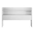Nexera - Tête de lit de rangement Hunter Queen, Blanc-Stockage efficace : intègre parfaitement praticité et design moderne