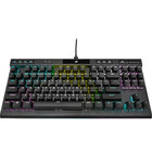 Corsair - K70 RGB TKL Filaire Optique-Mécanique OPX Linéaire Keyswitches Clavier De Jeu-Commutateurs à clé optiques-mécaniques CORSAIR OPX RGB : entrée ultra-rapide avec une distance d'actionnement de 1,0 mm et une course linéaire fluide, garantie pour 150 millions de frappes.