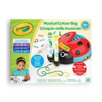 Crayola - Croquinelle musicale -CROQUINELLE MUSICALE CRAYOLA : Comprend un jouet Croquinelle musicale, un rouleau de papier perforé de 7,6 m et 8 marqueurs lavables Ultra-Clean