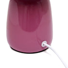 Simple Designs - Petite Round Table Lamp - Mauve With Matching Shade-8