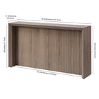 Hudson&Canal - Console Piedmont 56" L - Chêne gris vieilli-8