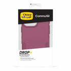 OtterBox - Coque Commuter avec MagSafe pour iPhone 16 Pro Max - Rouge Foxberry-Pare-chocs autour de la caméra pour protéger contre les impacts