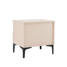 Manhattan Comfort - Table de nuit moderne Amara 50 cm - Rose pâle et blanc-Assemblage à domicile requis Tout le matériel inclus