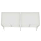Manhattan Comfort - Coney commode moderne mi-siècle 27,55" - blanc - lot de 2-Garantie limitée du fabricant de 30 jours