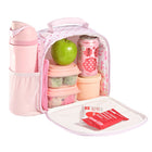 Fit And Fresh - Sac à lunch townsend avec breloque - petits cœurs roses-Grande ouverture facilitant l’accès aux contenu et le nettoyage de l’intérieur