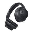 Audio-Technica - Casque supra-auriculaire Bluetooth - Noir-La fonction « Hear-through » vous permet d'entendre les sons ambiants et votre propre voix, sans étouffer les bruits environnants, pour parler à votre entourage sans retirer votre casque. La fonction d'appairage multipoint vous permet de rester connecté à deux appareils Bluetooth simultanément