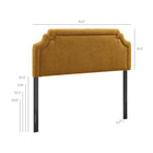 Modway - Magnolia Tissu rembourré Tête de lit Queen size - Cuivre-Tête de lit capitonnée Queen size