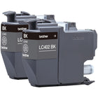 Brother - LC402 INKvestment Tank Lot de 2 cartouches d'encre noire à rendement standard-Les multipacks vous font gagner du temps et de l'argent par rapport à l'achat d'une seule cartouche
