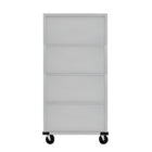 Seville Classics - Armoire de rangement roulante UltraHD - 36 po L x 18 po l x 72 po H - Granite-4 étagères au total (3 à hauteur réglable)