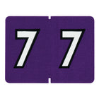 Oxford – Étiquettes numériques compatibles Datafile, « 7 », mauve, bte/500-Passez moins de temps à classer et à trouver ce que vous cherchez grâce à ces étiquettes à chiffres à code-couleur